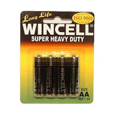 Wincell AA Super Heavy Duty Batteries 4 Pack for Reliable Power Default Title Batteries